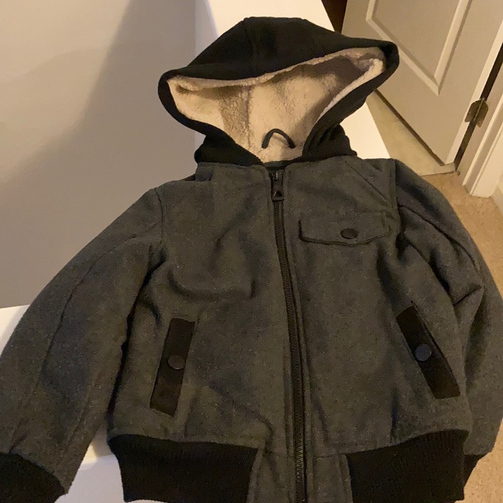 urban republic kids hooded jacket medium 5/6 grey